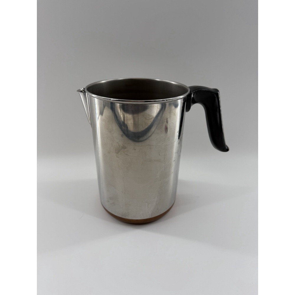 Vtg Revere Ware Percolator Coffee Pot 1801 Double Ring Copper Bottom POT ONLY